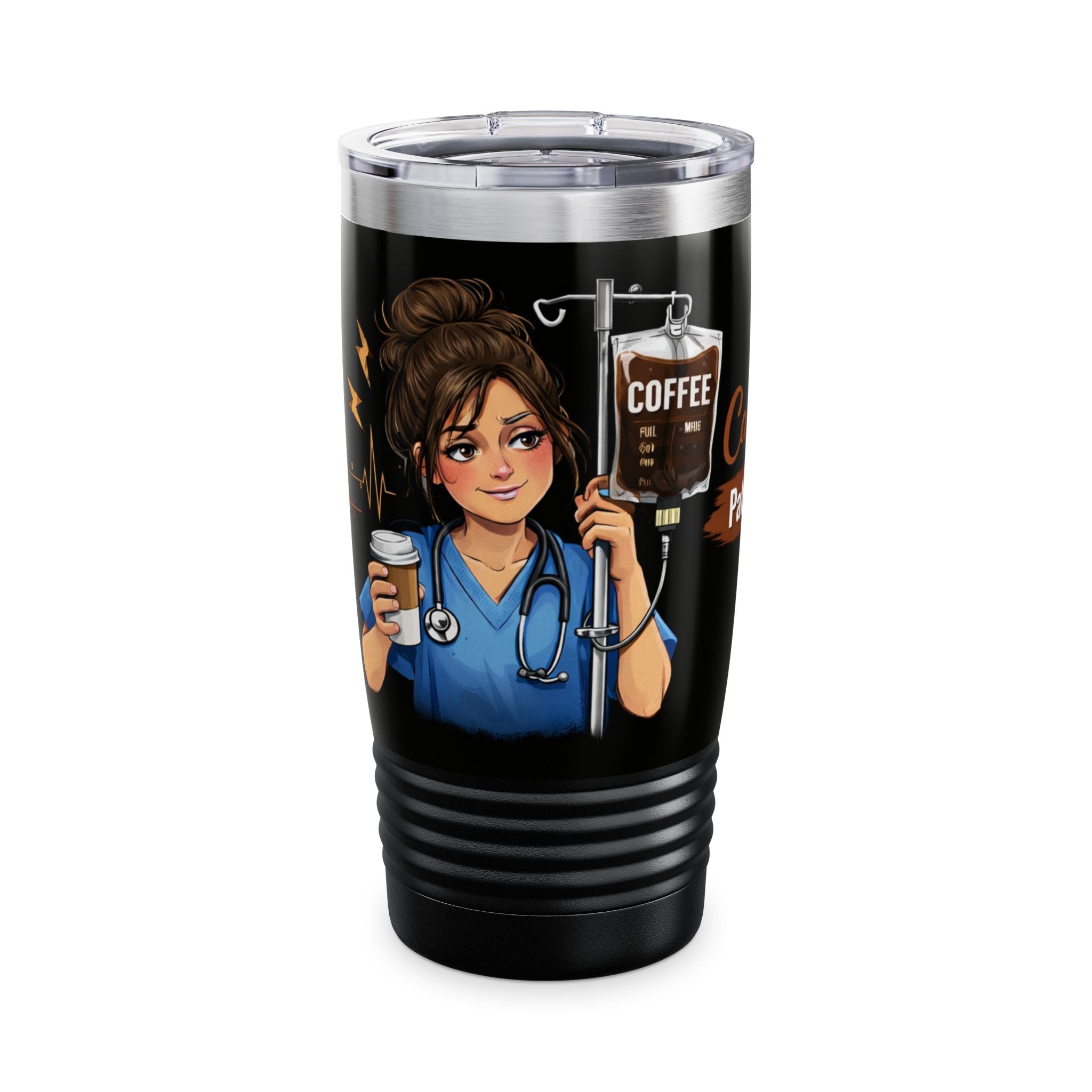 Nurse Coffee Tumbler — 20oz Insulated Ringneck Travel Cup
