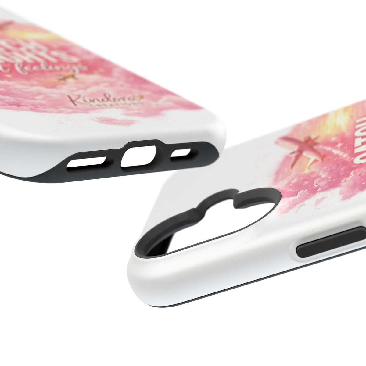 iPhone Case — "Catch Flights Not Feelings" Magnetic Impact-Resistant Travel Phone Case