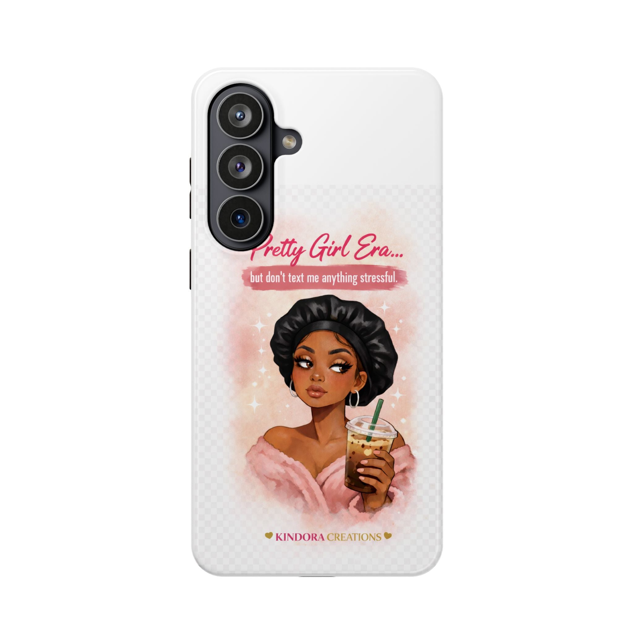 Phone Case — "Pretty Girl Era" Magnetic Impact-Resistant Case (Coffee & Bonnet Design)
