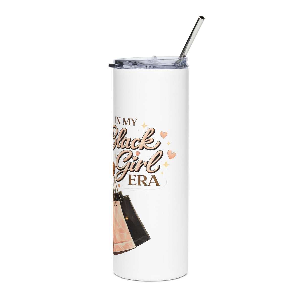 Chic Black Girl Magic Illustration Tumbler | 20oz Stainless Steel