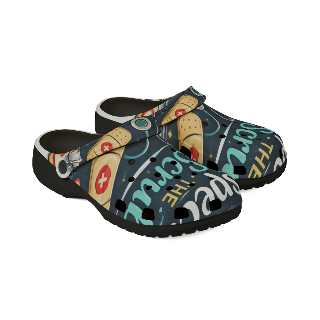 Nurse Appreciation EVA Clogs – "Spread the Scrubs" Medical Staff Foam Shoes