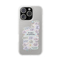 Daily Affirmations Flexi Case | Positive Quotes Phone Case, Self-Love Stickers Design