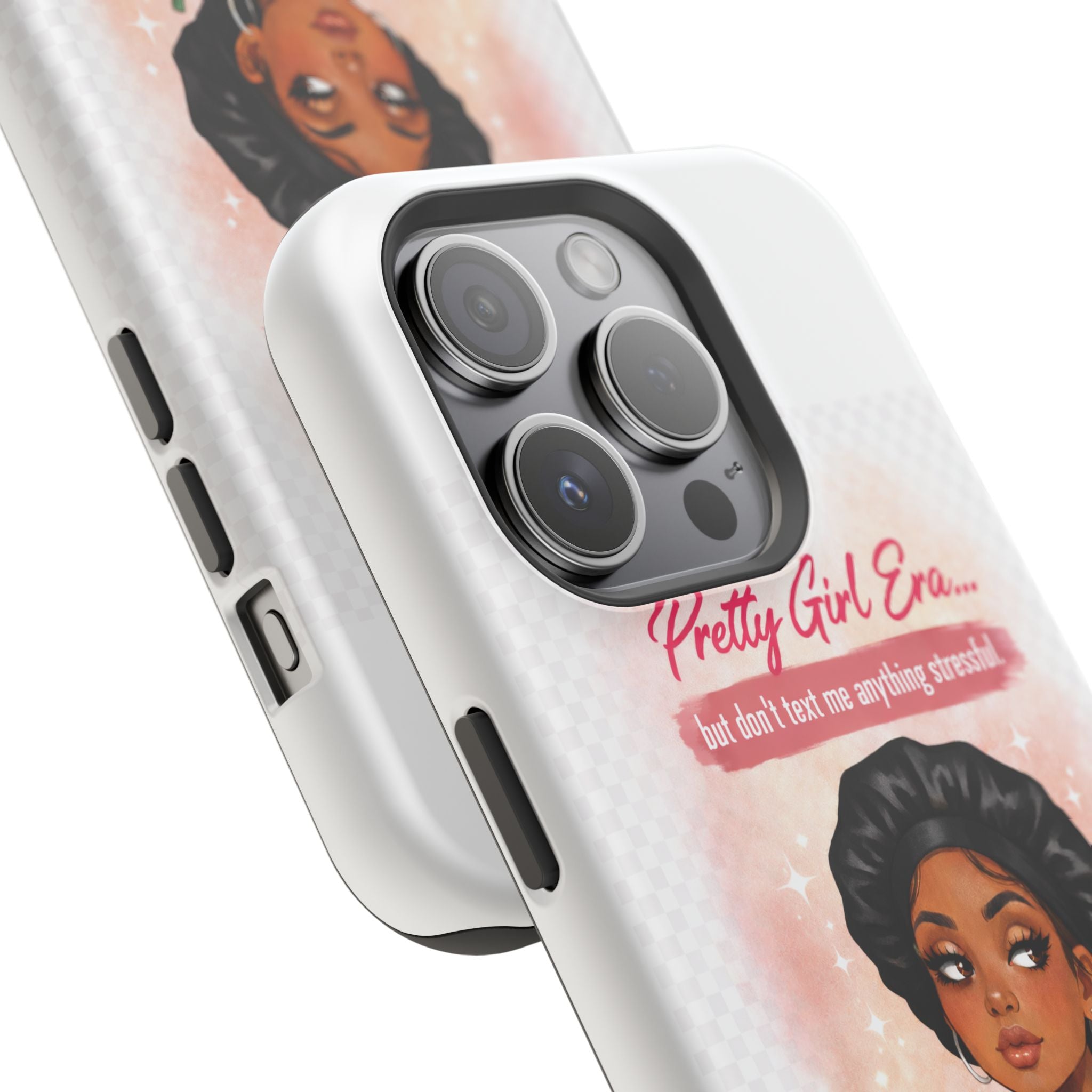 Phone Case — "Pretty Girl Era" Magnetic Impact-Resistant Case (Coffee & Bonnet Design)
