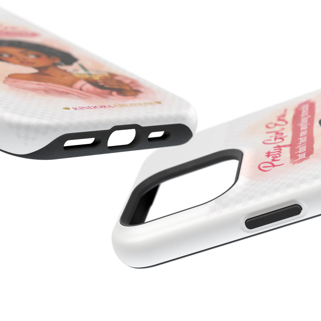 Phone Case — "Pretty Girl Era" Magnetic Impact-Resistant Case (Coffee & Bonnet Design)