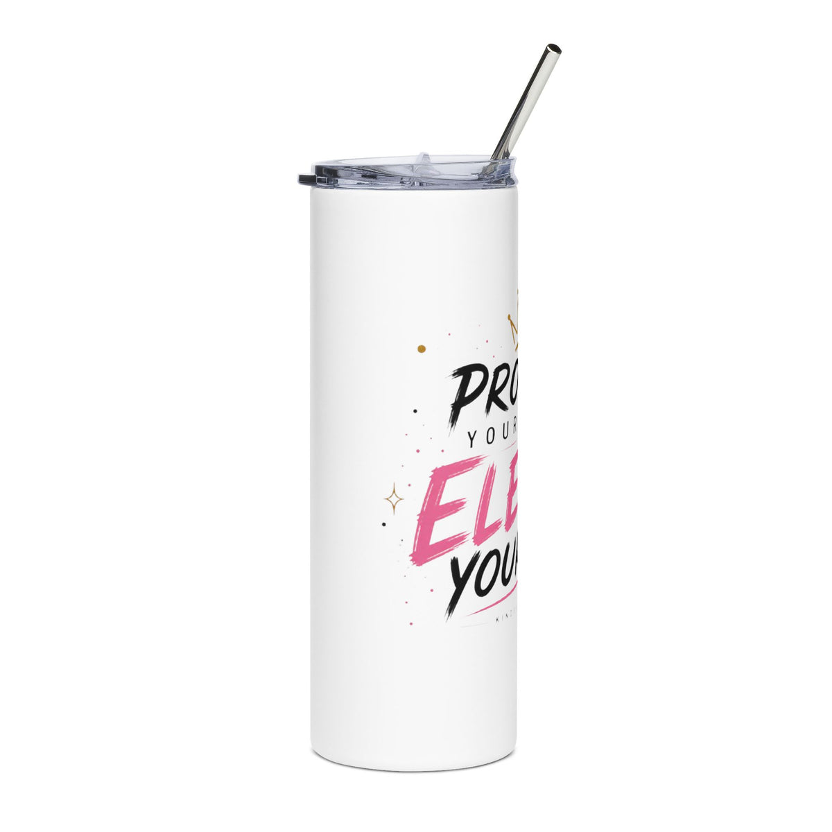 Protect Your Peace — 20oz Stainless Tumbler (Elevate Your Life Motivational Design)
