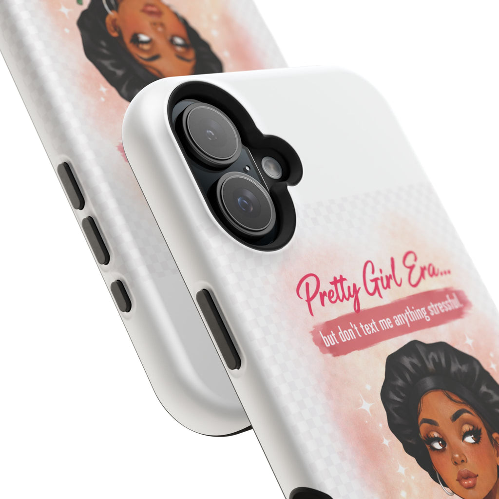 Phone Case — "Pretty Girl Era" Magnetic Impact-Resistant Case (Coffee & Bonnet Design)