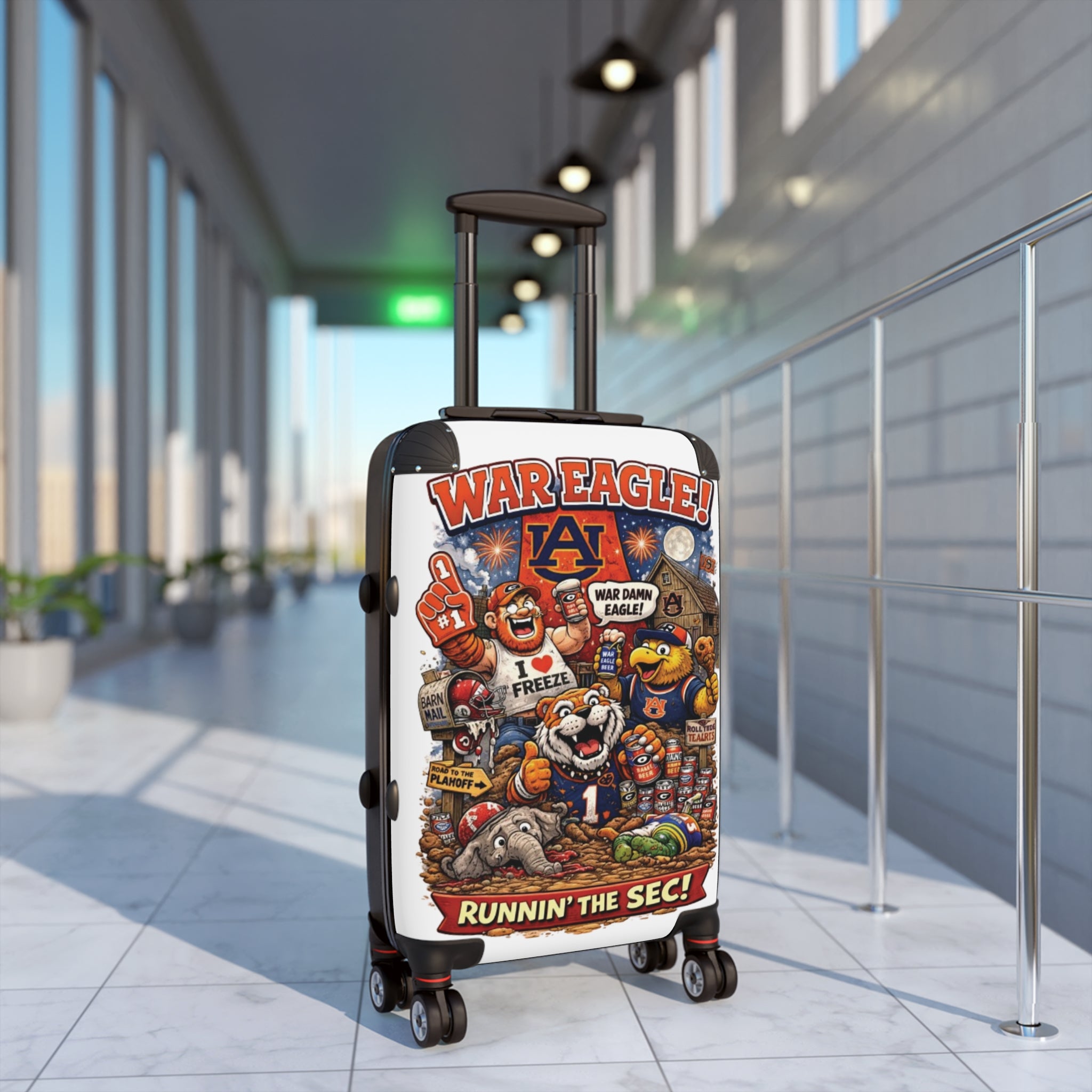 Auburn 'War Eagle' Carry-On Suitcase — College Football Travel Luggage